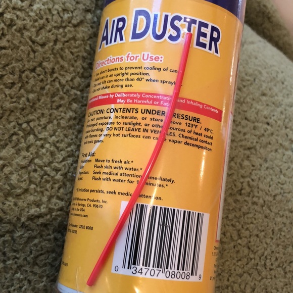 Memorex Air Duster 100% Non-Flammable - Moisture Free - Non-Ozone depleting - Picture 6 of 8